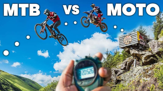 Whose Faster: Dirtbike vs. MTB at Hardline Wales