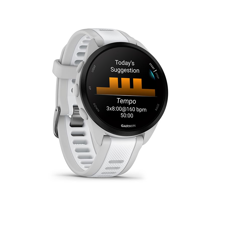 Garmin Forerunner 165 Running Watch - Mist Gray/Whitestone