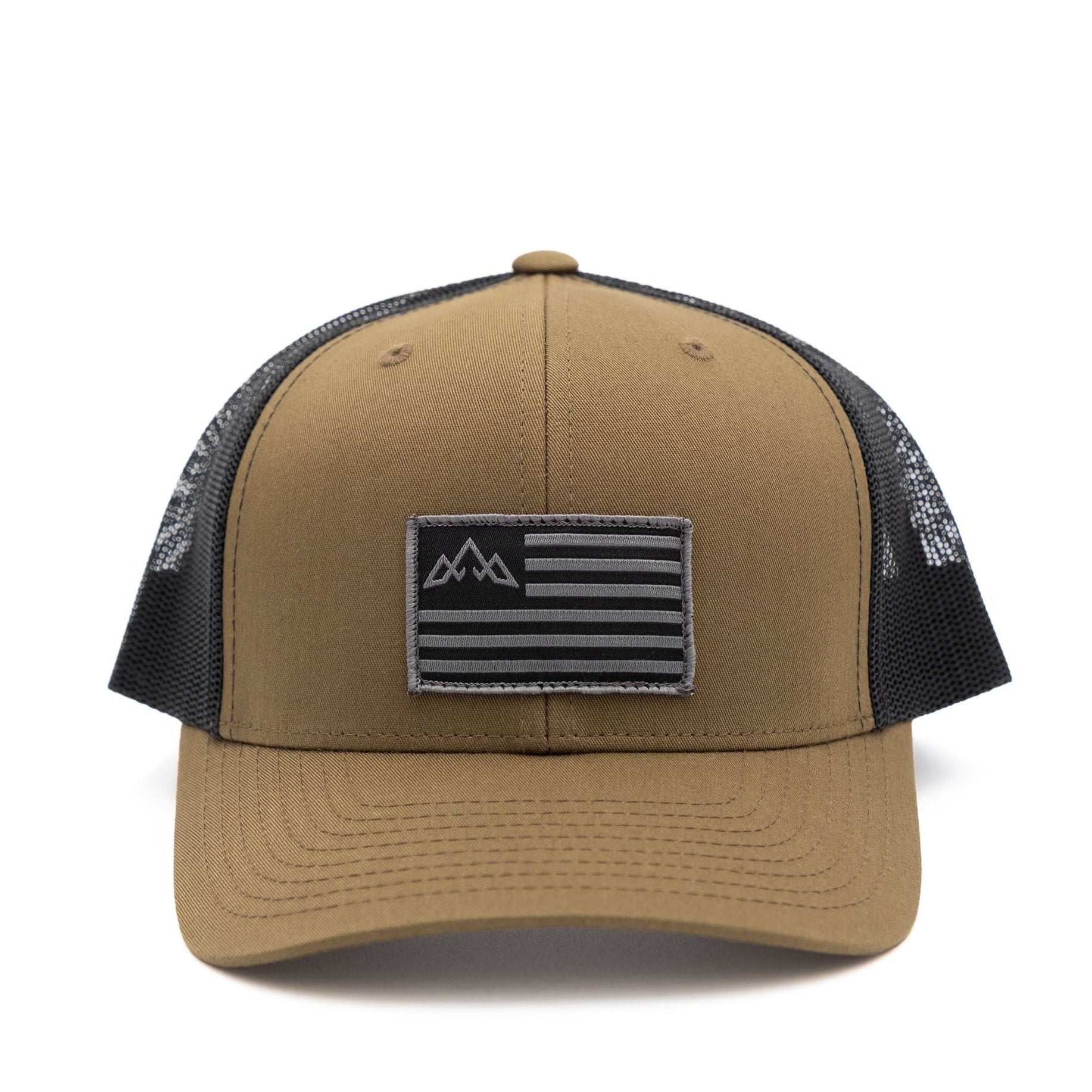 Tasco Black Flag Retro Trucker Hat - Coyote Brown/ Black