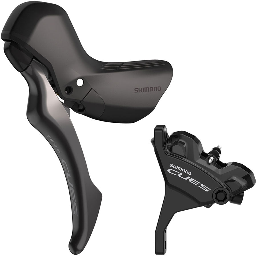 Shimano CUES BL-U6030L/BR-U6030F Disc Brake Lever - Front Hydraulic Flat Mount Resin Pads