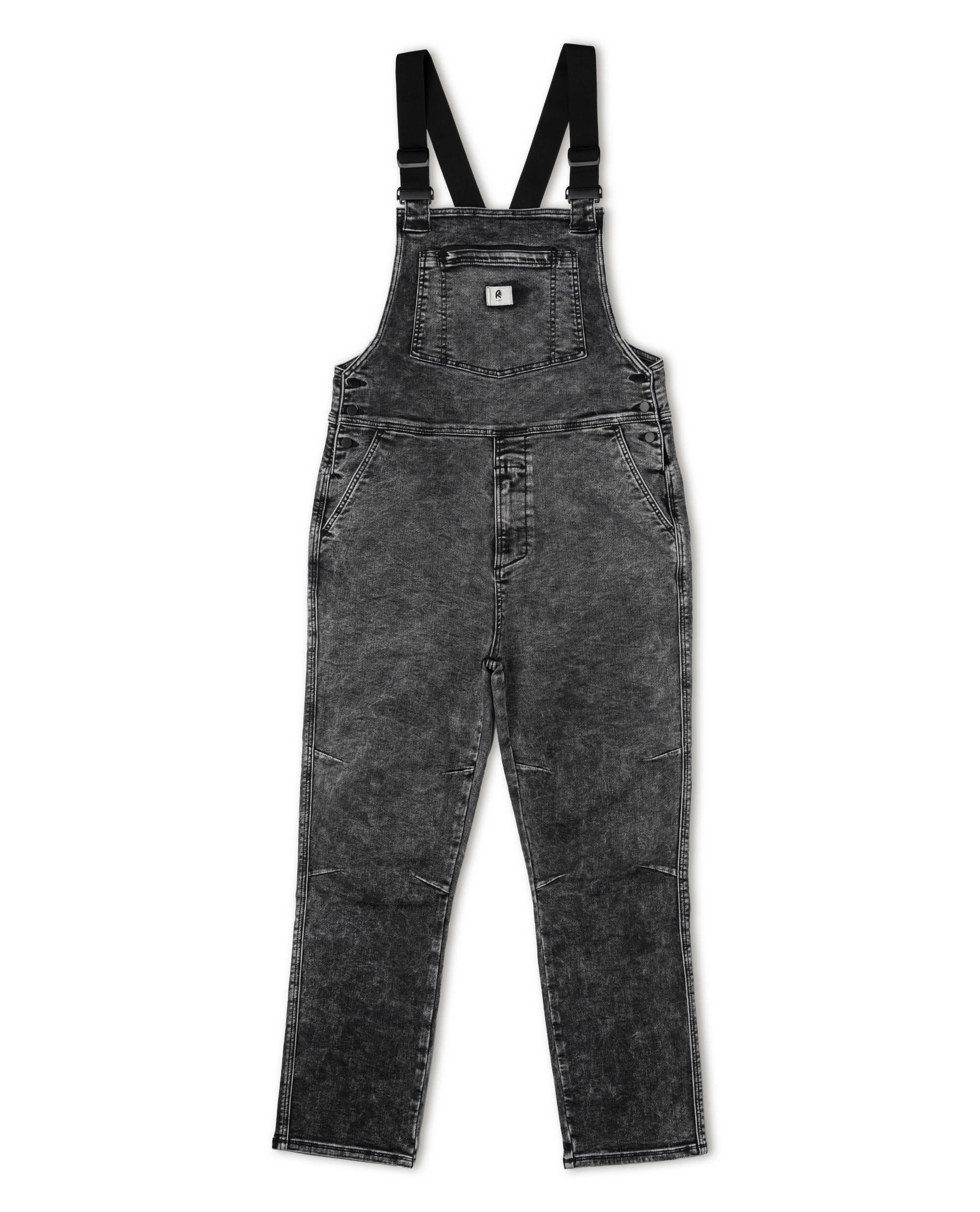 Ripton Men's Black Marble Overalls