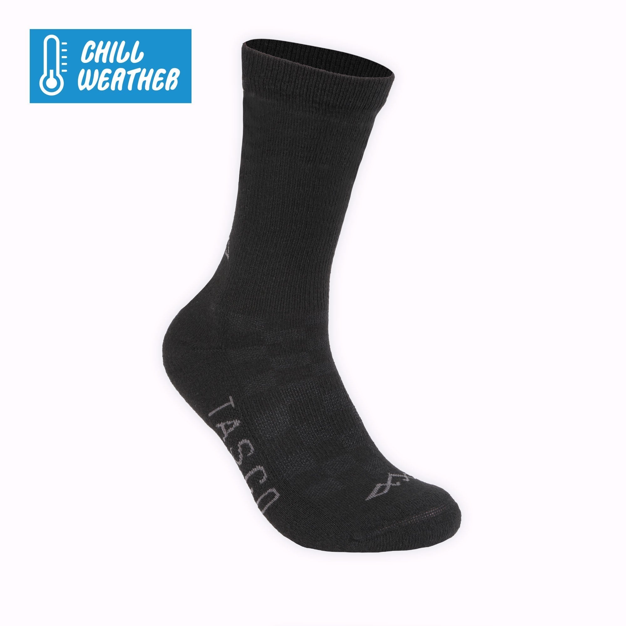 Tasco Dawn Patrol Cold Weather Merino Wool Socks - Black