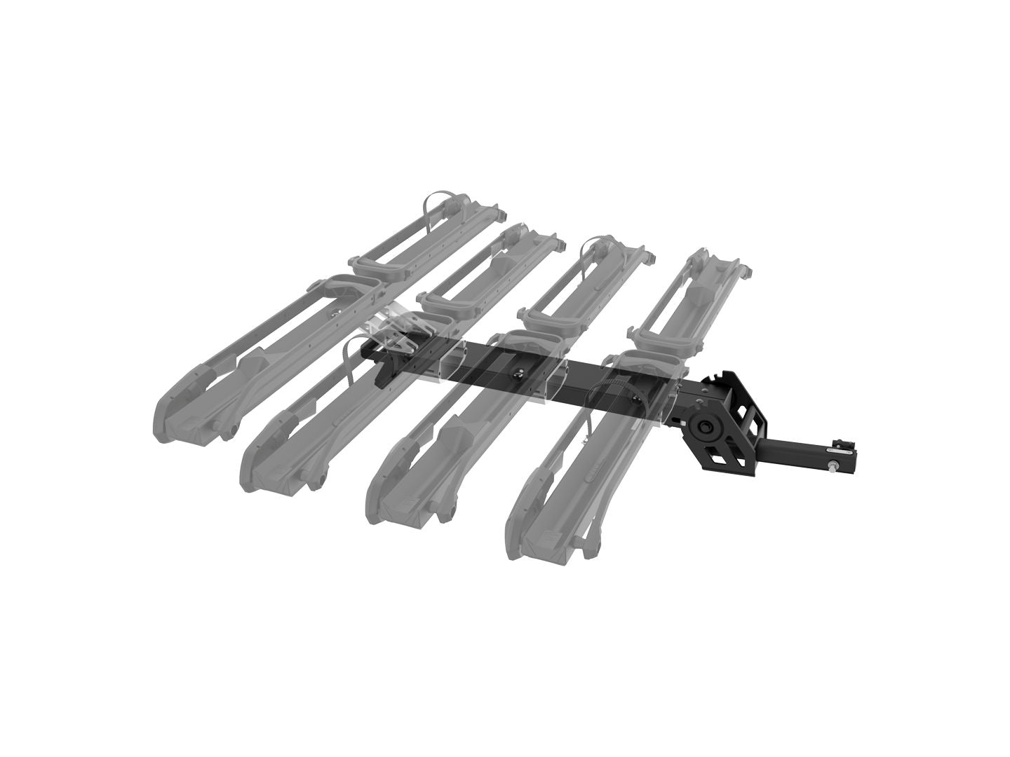 Saris MHS-3 Bike Base Hitch Mount Rack 2 Bikes: 3