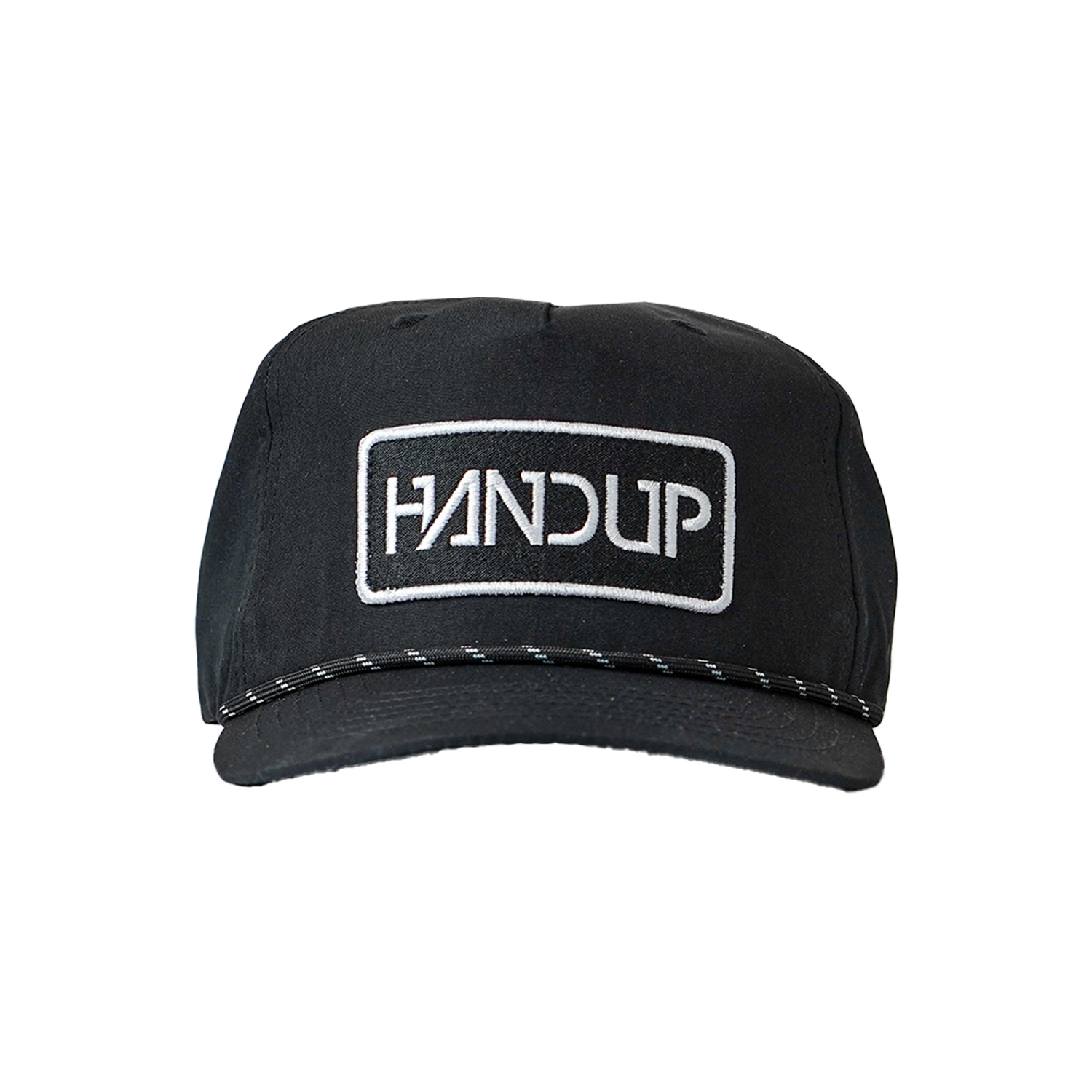 Pinch Front Rope Hat - Black Logo